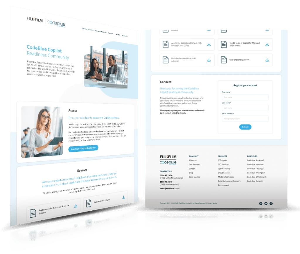New website enables FUJIFILM Codeblue NZ for next phase of growth | Filament Digital